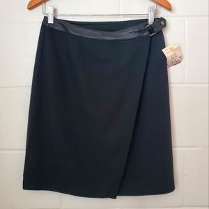Jones New York NWT Black Wrap Skirt Size 4